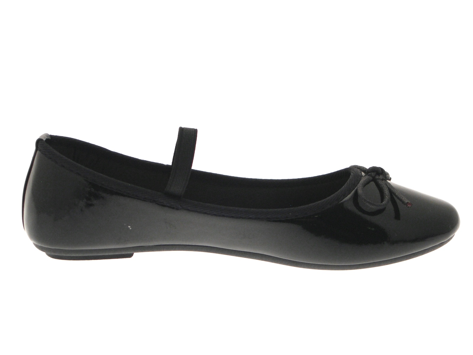 patent black ballet pumps